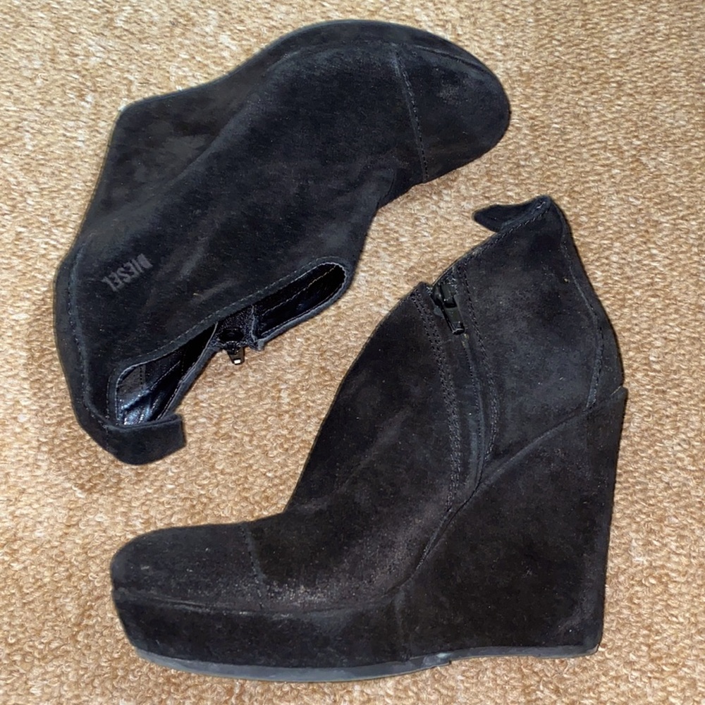 Diesel wedge bootie suede